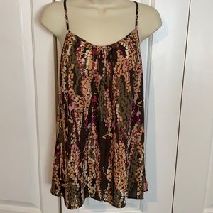 CAbi Brown & Multicolor Adjustable Tank Shell XS